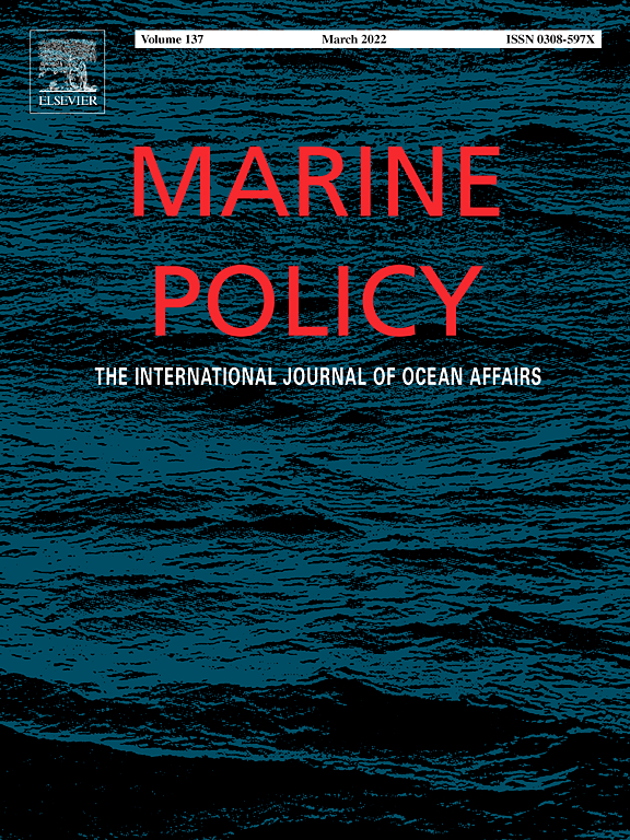 The cover of the book about Marine Policy. Discover the benefits of using measurable population connectivity metrics in area-based management. This page provides valuable insights into the importance of assessing population connectivity for effective conservation and management strategies. Learn how these metrics can improve decision-making processes and promote biodiversity conservation.